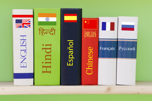 Books/dictionaries of different languages